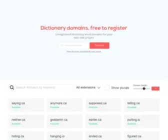 DictionaryDomains.io(Nginx) Screenshot