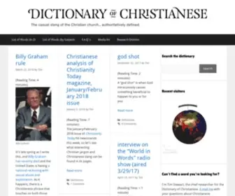 Dictionaryofchristianese.com(Dictionary of Christianese) Screenshot