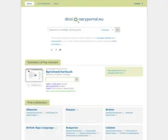 Dictionaryportal.eu(European Dictionary Portal) Screenshot