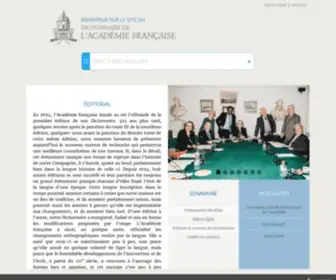 Dictionnaire-Academie.fr(Académie française) Screenshot