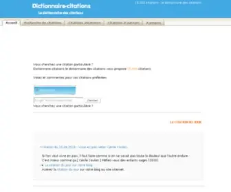 Dictionnaire-Citations.com(Dictionnaire des citations) Screenshot