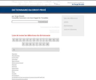 Dictionnaire-Juridique.com(Dictionnaire juridique) Screenshot