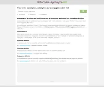 Dictionnaire-Synonyme.com(Dictionnaire des synonymes) Screenshot