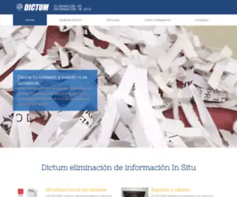 Dictum.cl(Eliminación de información In Situ) Screenshot