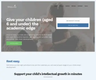 Didactiic.com(Evidence-based, early-childhood development guidance for data-driven parents) Screenshot