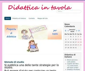 Didatticaintavola.it(Didattica in tavola) Screenshot