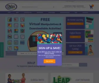 Didax.com(Math Manipulatives & Reading Resources) Screenshot