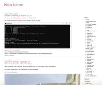 Didierstevens.com((blog 'didierstevens)) Screenshot