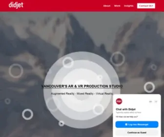 Didjet.com(Vancouver's Immersive Production Studio) Screenshot