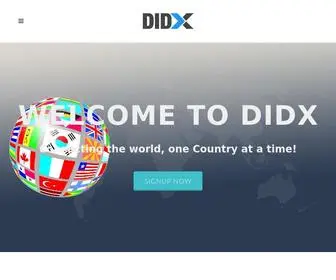 Didx.net(Wholesale Virtual DID Numbers) Screenshot