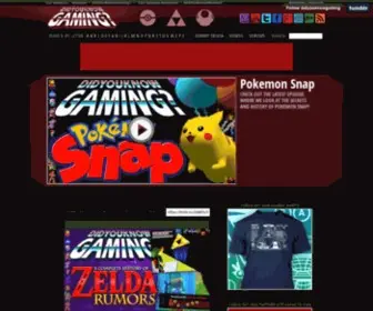 Didyouknowgaming.com(Did You Know Gaming) Screenshot