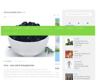 Die-Acai-Beere.de(Acai beere) Screenshot