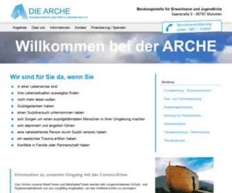 Die-Arche.de(Selbstmordverhütung) Screenshot