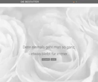 Die-Bestatter.com(Die Bestatter) Screenshot