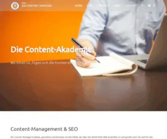 Die-Contentakademie.at(Die Contentakademie) Screenshot