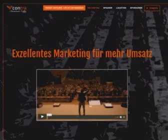 Die-Contra.de(Contra liefert Strategien und Innovationen rund um Conversion und Traffic) Screenshot