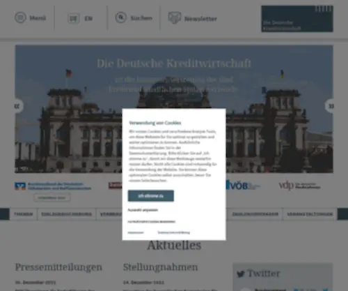 Die-Deutsche-Kreditwirtschaft.de(Deutsche Kreditwirtschaft) Screenshot