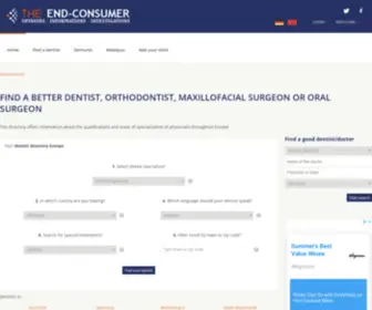 Die-Endverbraucher.com(Finde good dentists in Germany Hungary Poland Austria or Switzerland) Screenshot