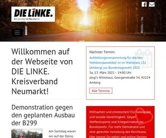 Die-Linke-Neumarkt.de(Kreisverband Neumarkt) Screenshot