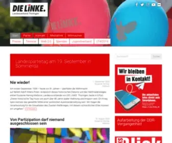 Die-Linke-Thueringen.de(DIE LINKE) Screenshot