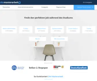 Die-Masterarbeit.de(Masterarbeit im Unternehmen) Screenshot