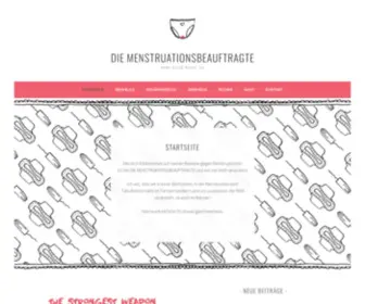 Die-Menstruationsbeauftragte.de(Die Menstruationsbeauftragte) Screenshot