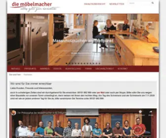 Die-Moebelmacher.de(Massivholzmöbel und Massivholzküchen nachhaltig) Screenshot