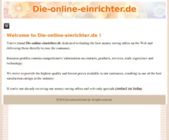 Die-Online-Einrichter.de(Die Online Einrichter) Screenshot