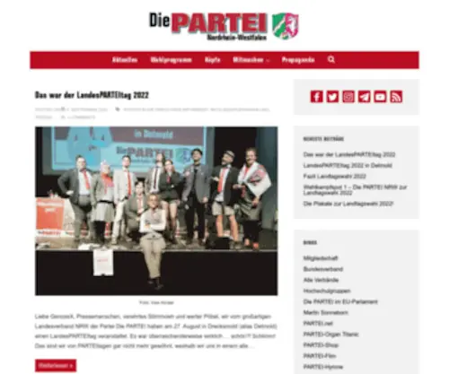 Die-Partei-NRW.de(Die PARTEI NRW) Screenshot