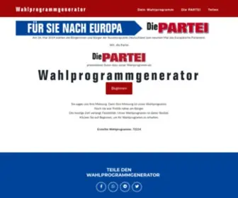 Die-Partei.eu(Die PARTEI) Screenshot