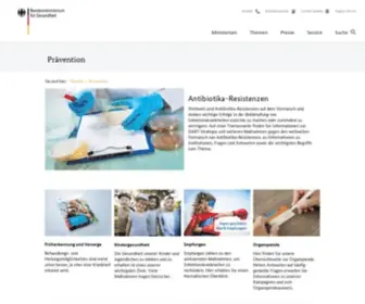 Die-Praevention.de(Prävention ist wichtig) Screenshot