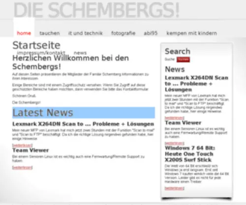 Die-Schembergs.de(Die Schembergs) Screenshot