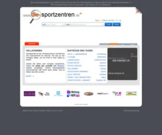 Die-Sportzentren.ch(Die Sportzentren in der Schweiz) Screenshot