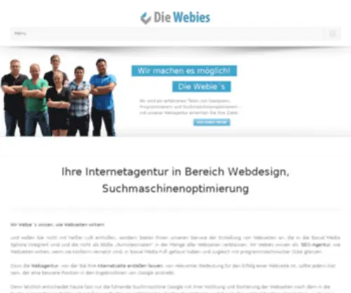 Die-Webies.de(Internetagentur "Die Webie´s") Screenshot