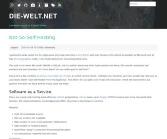Die-Welt.net(A broken world by Evgeni Golov) Screenshot