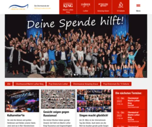 Die10Gebote.de(Pop-Oratorien und Chormusicals) Screenshot