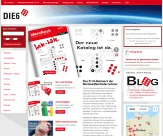 Die6.de(Werbeartikel und Werbegeschenke) Screenshot