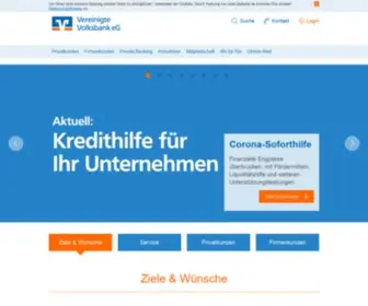 Diebank.de(Vereinigte Volksbank) Screenshot