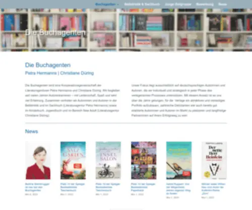 Diebuchagenten.de(Die Buchagenten) Screenshot