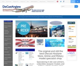 Diecastairplane.com(Die Cast Airplane Model Store) Screenshot