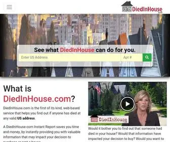 Diedinhouse.com(Has Anyone Ever Died in Your House) Screenshot
