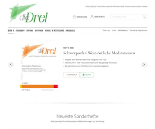Diedrei.org(Die Drei) Screenshot