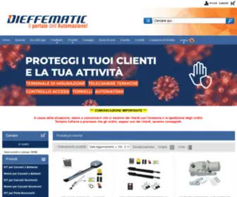 Dieffematic.com.pa(Produzione e distribuzione automazioni per porte) Screenshot