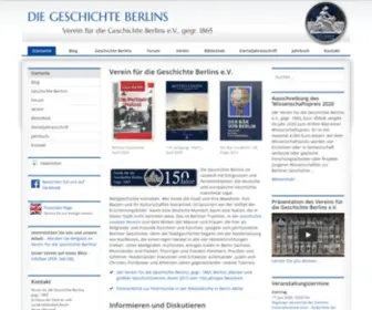 Diegeschichteberlins.de(Startseite) Screenshot