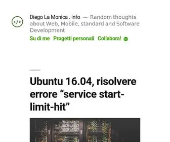 Diegolamonica.info(Diego La Monica) Screenshot