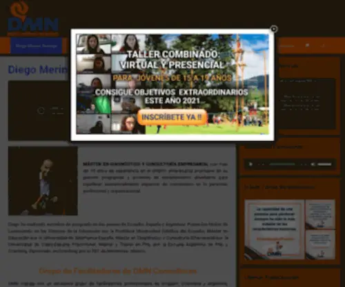 Diegomerinonaranjo.com(TALLERES DE LIDERAZGO Y TRABAJO EN EQUIPO) Screenshot