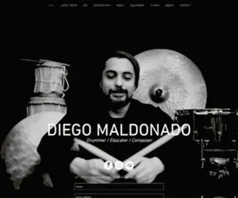 Diegothedrummer.com(Diego Maldonado) Screenshot