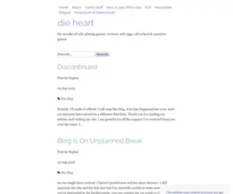Dieheart.net(The wonder of role) Screenshot