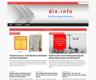 Die.info(Informationen) Screenshot