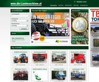 Dielandmaschinen.at(Landmaschinen gebraucht kostenlos inserieren) Screenshot